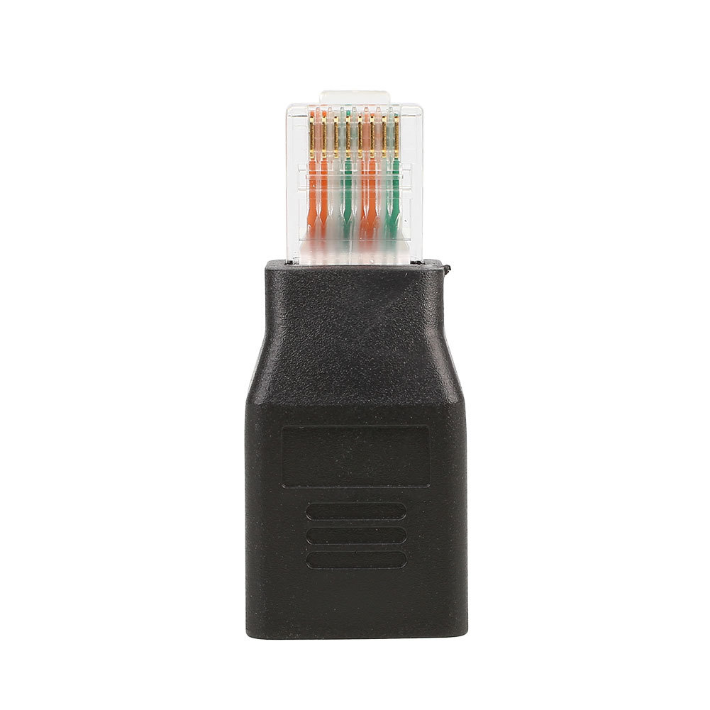 （中性）RJ45公对母转接头 颜色->黑色