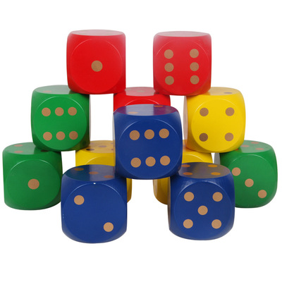 8cm centimeter interest Stamping Count colour wooden  Sieve dice factory supply