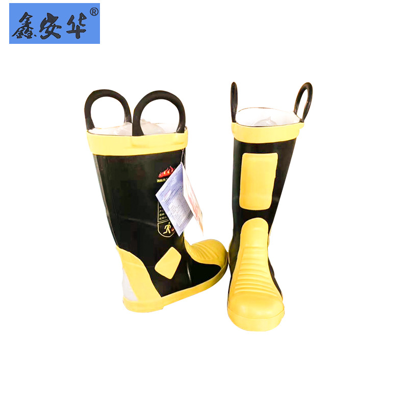 批发供应 消防靴 消防鞋 森林灭火防护靴橡胶隔热阻燃安全消防靴