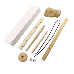 Drill-wood fire starter upgraded with dual drill rods, outdoor fire lighting tool, camping fire-starting equipment, outdoor training props