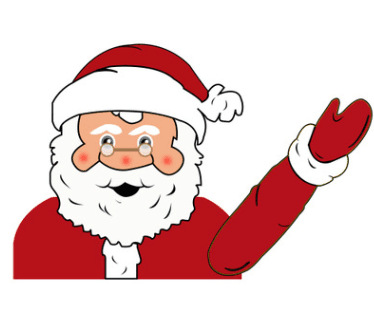 圣诞老人雨刮器车贴 雨刮器圣诞节老人个性车贴无绑带直接贴