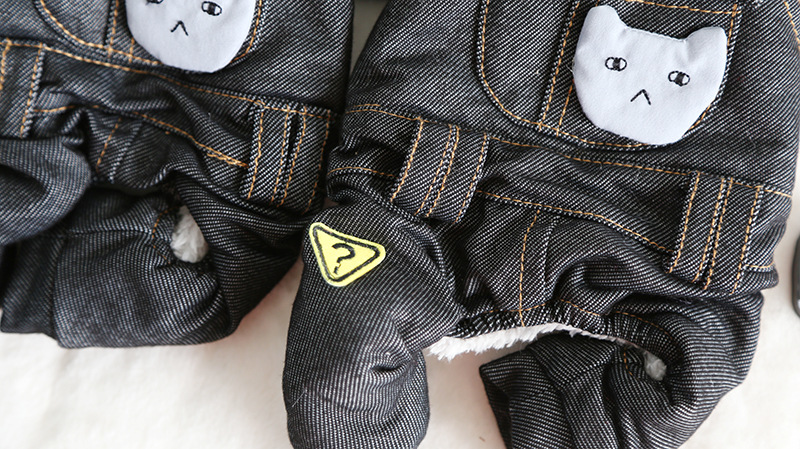 怎么了牛仔背带四脚衣