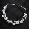 European and American Bride's Headwear Wholesale Simple Thin Picture Flower Hair Band Rhinestone Hair Accessories Photo 