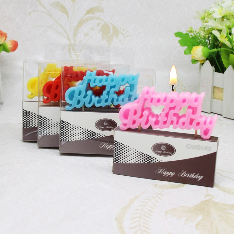 Birthday Letter Paraffin Party Candle 1 Piece display picture 4