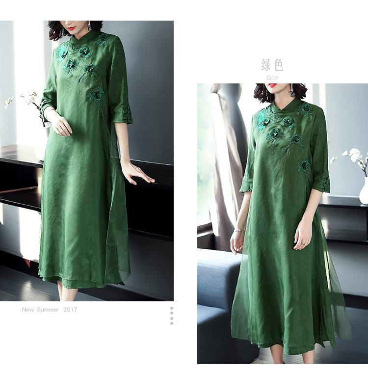 Robe femme REVIENNE BAY  RUIFEN en De la soie - Ref 3327351 Image 25