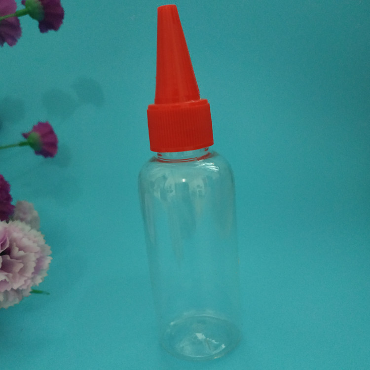 厂家批发50ml细长尖嘴瓶 涂料瓶  胶水瓶 透明塑料瓶量大从优