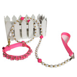 Модная акриловая стальная проволка с бусинами из жемчуга, цепочка, новая коллекция