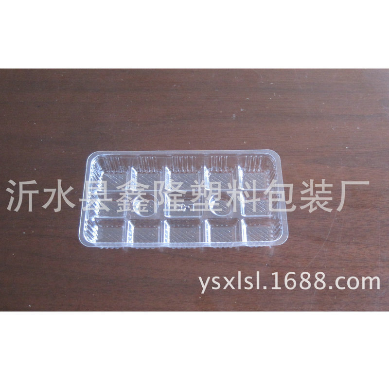 山东厂家供应各种规格蛋卷托 手指饼类一次性食品塑料吸塑托盒