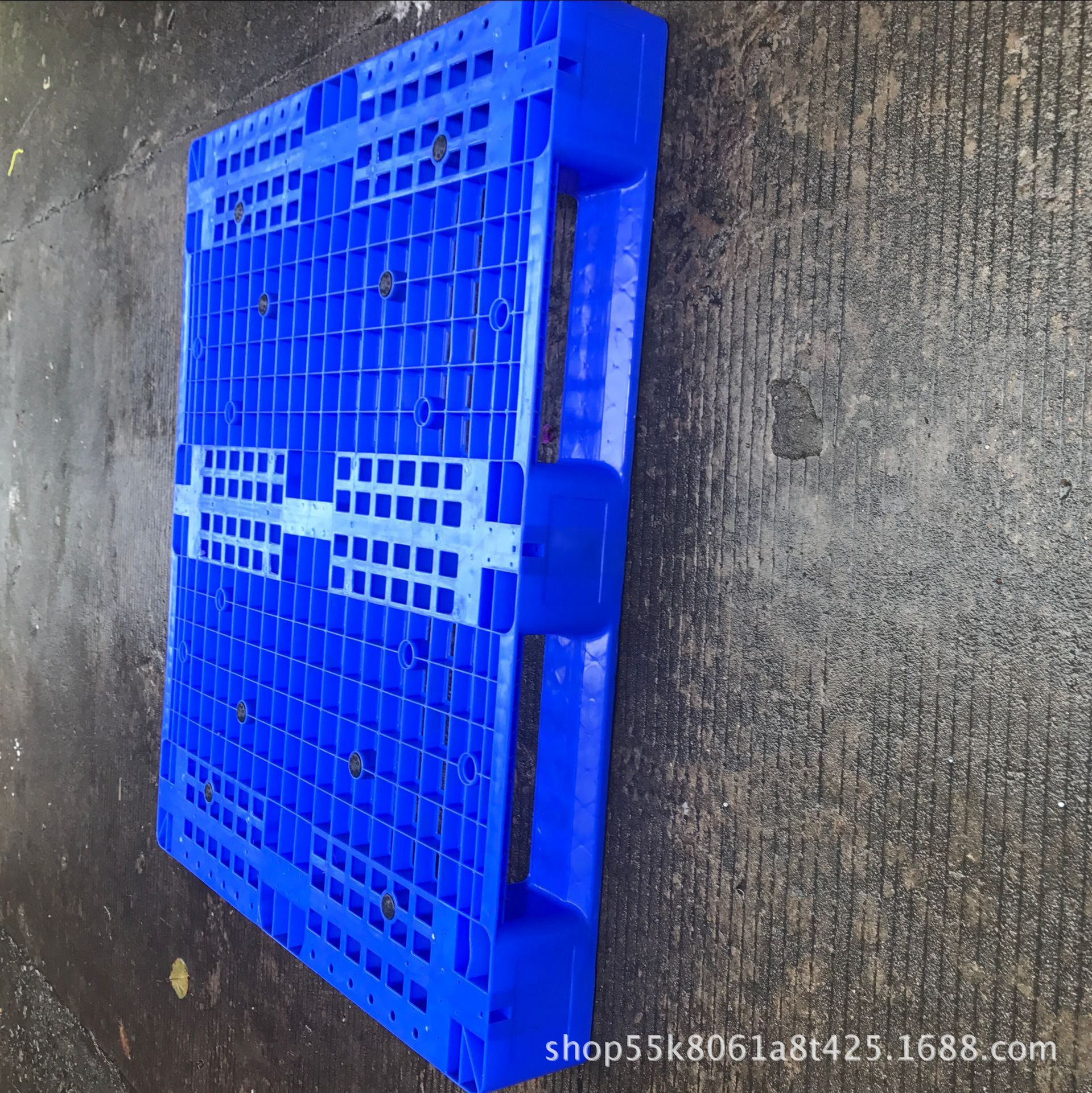 蓝色新料川字型塑料卡板直供平面九脚卡板 塑胶托盘