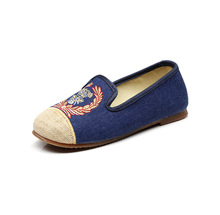 2018新款牛筋底布鞋宝宝绣花老北京布鞋男童鞋单鞋