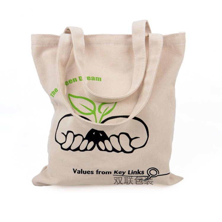 定制儿童空白手绘棉布袋纯棉手提收纳袋拉链帆布购物袋手拎印花袋