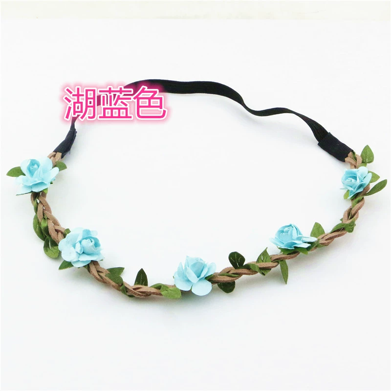 Hair accessory, beach headband for bride, Korean style, boho style, flowered