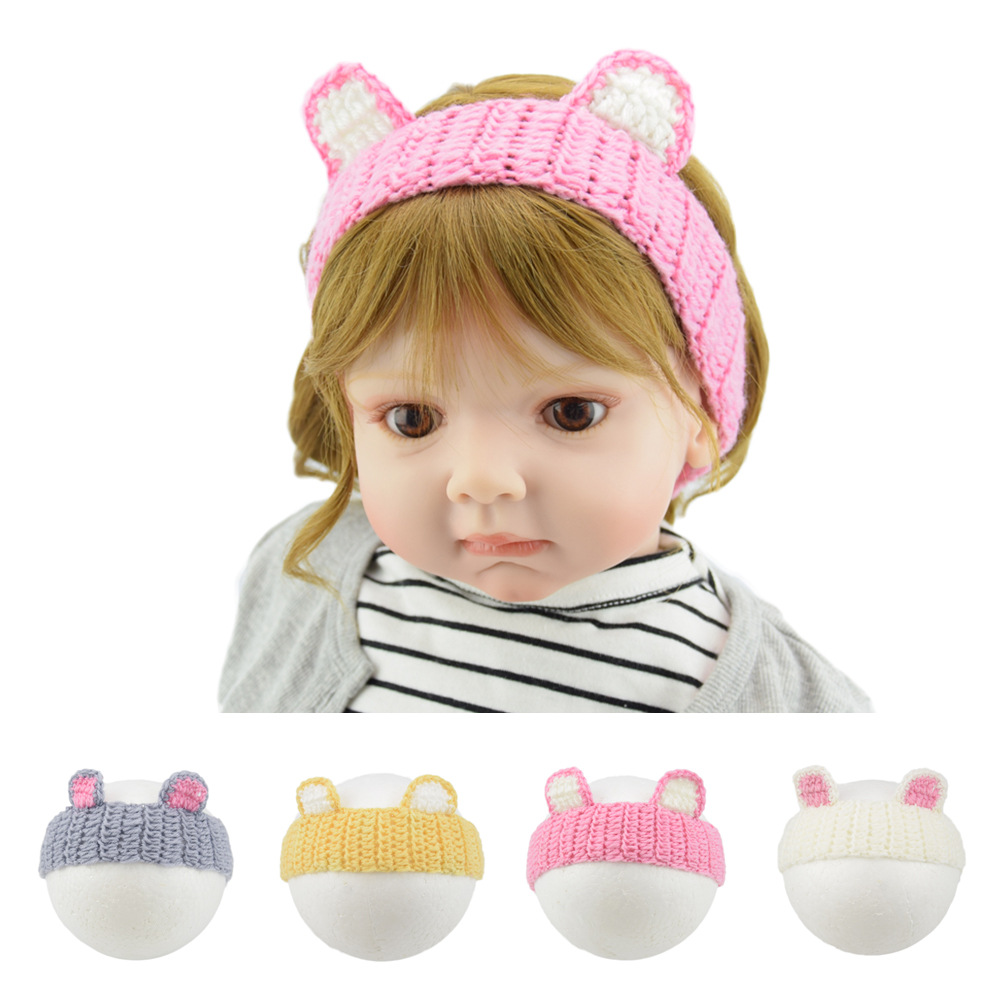 Children's knitted headband handmade