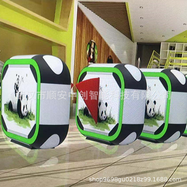 幼儿园闸机儿童通道闸卡通小翼闸游乐场门闸平台对接二维码检票闸