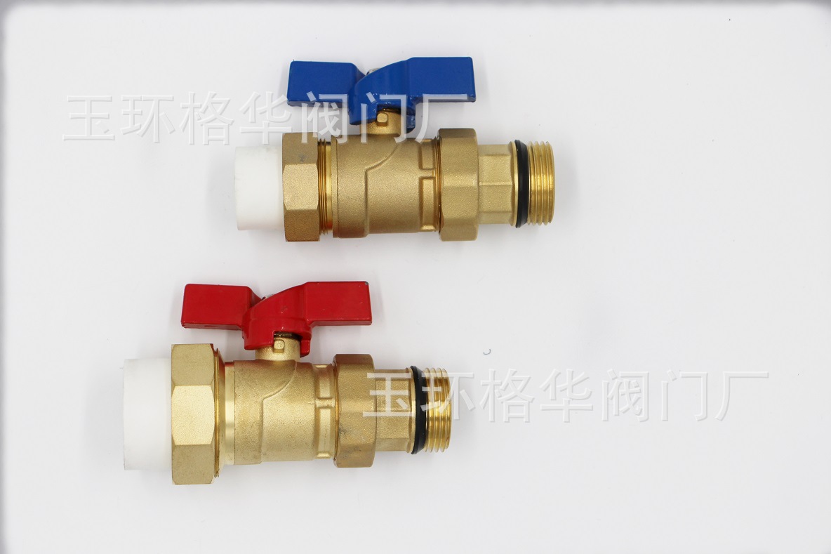 地暖分水器总阀 PPR直阀 本色内外丝套阀 活接滑紧接PPR阀门|ms