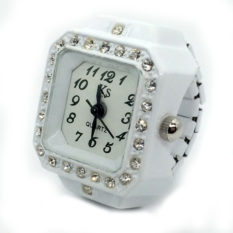 Alloy Strap Material Watch Rings Classification Retro Classic Style Square Quartz Watch Rings