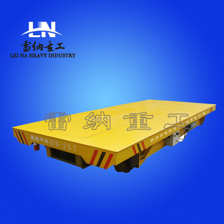 铁路轨道自动运输搬运设备玻璃石材转运遥控自动平板电动搬运车