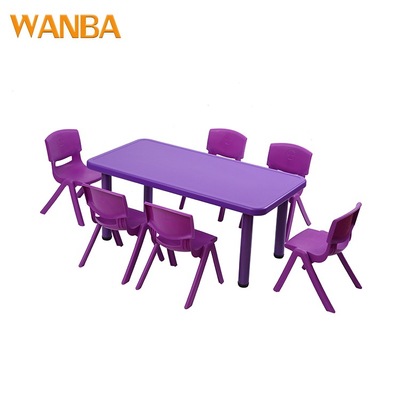 厂家批发幼儿园组合桌子塑料椅子长方桌儿童幼儿园桌椅课桌椅套装|ms