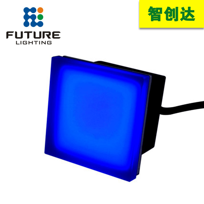 Manufactor Direct selling waterproof Stainless steel Brick Light 150X150mm Colorful Square led Buried lights