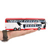 Warrior, metal double-layer bus, toy with light music, transport