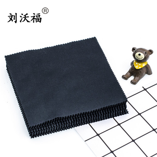 Manufacturer direct sale needle three super fine fiber black and gray eyeglass cloth, wine and restaurant cleaning wipe cloth, can print logo
