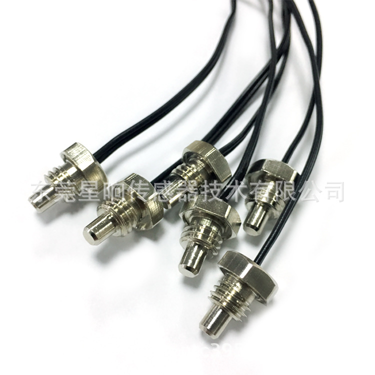 螺纹M6温度传感器 Ntc 50K1%3950 空气炸锅热敏探头 测温250℃