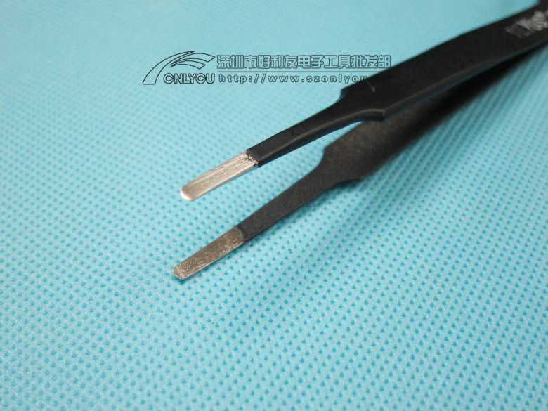 Pinzas brillantes ESD-10 11 12 13 14 15 16 17 pinzas antiestáticas de acero inoxidable engrosadas y endurecidas