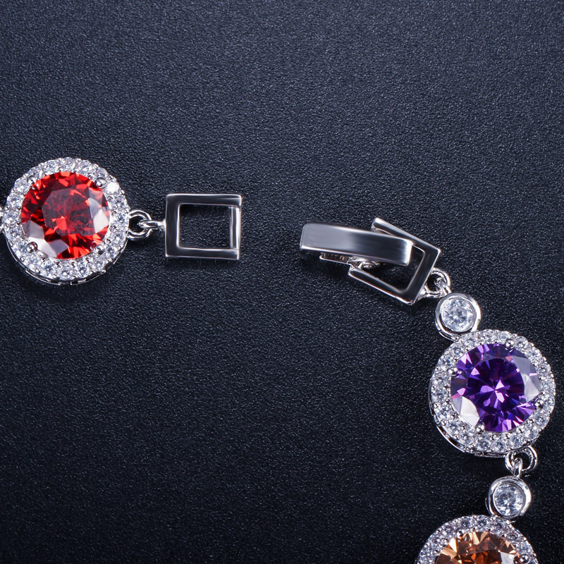 Title 6, Bracelet rond concentrique tendance en zircon p...