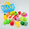 Family children's toy, realistic kitchen, fruit set for cutting, wholesale