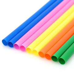 Colorful Large Disposable Plastic Straw Cold Beverage Juice Straw Thick Straw Children DIY Handmade