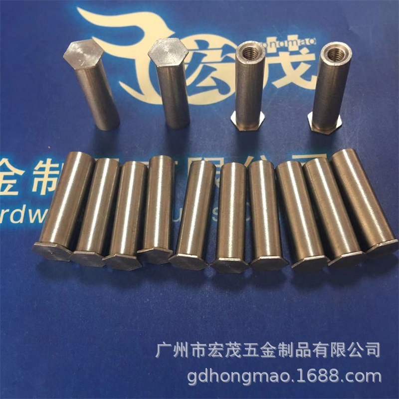 不锈钢盲孔压铆螺柱六角压铆螺柱压板螺柱压铆螺母柱压柱BSOS-M3