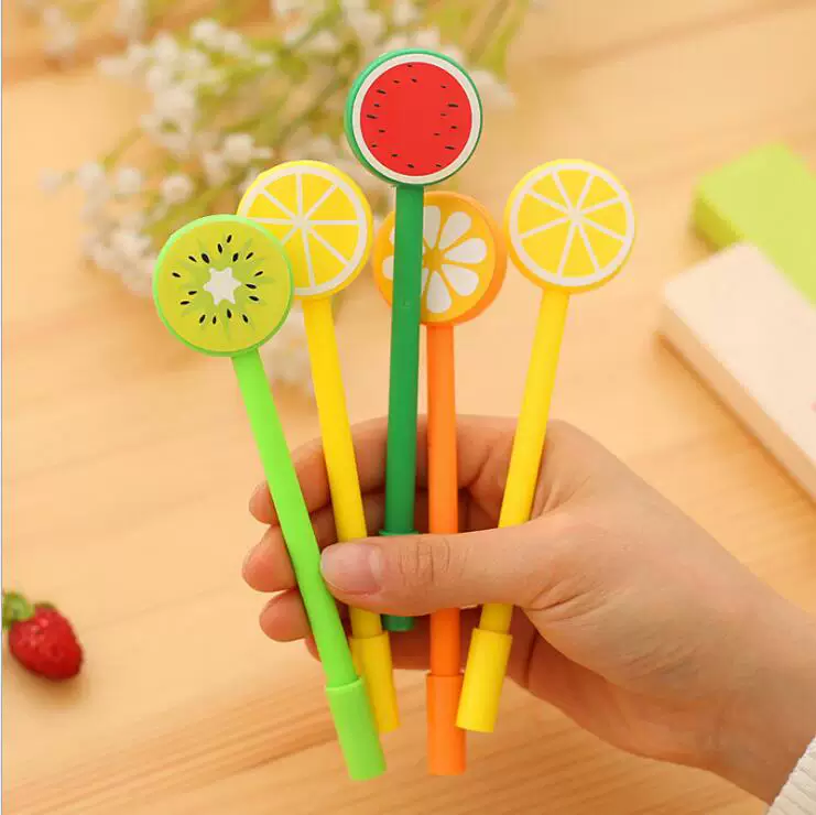 Fruit cute black rollerball pen, wholesale, custom-made