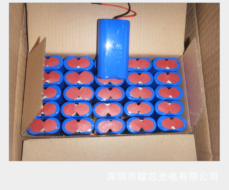 大量供应18650锂电池 4000MAH 2并电池组 矿灯 头灯专用电池