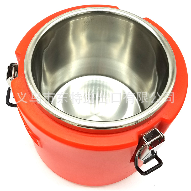Stainless steel insulated bucket, large-capacity soup, porridge, meal bucket, milk tea bucket, soy milk insulated bucket, stainless steel inner liner ice bucket detail image 6