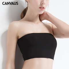 Anti-exposure elastic one-piece bra without pads for women strapless bra V201A