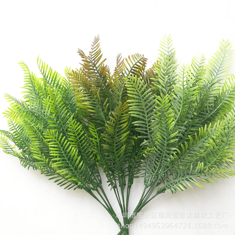 Simulation Medium Persian Leaf Plants Fern Persian Leaf Bundles Plastic Leaves Iron Leaves Plant Wall Decoration Accessories