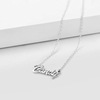 Pendant with letters, fashionable trend accessory, necklace, English letters, European style, silver 925 sample