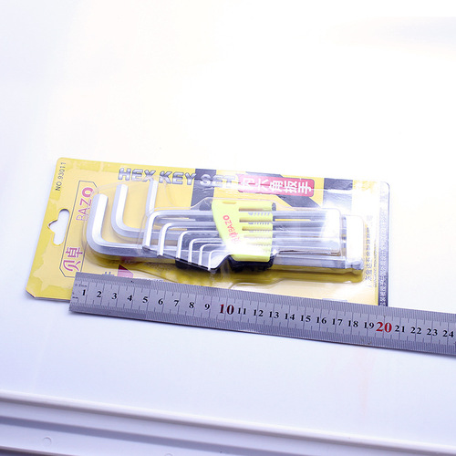 [1309] Bedoz 93011 6-inch hex wrench set, L-shaped extended ball head