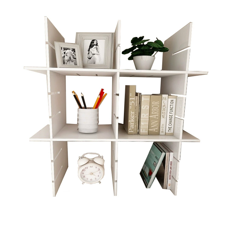 Wardrobe layered partition cabinet bookcase storage partition clothing storage baffle standing rack free combination grid