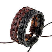 Student Bracelet Handmade Retro Woven Leather Bracelet Wholesale display picture 6