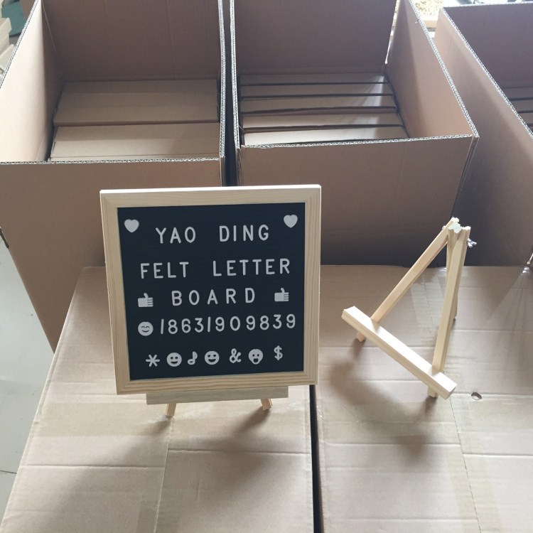 felt letter board毛毡布留言板木质字母家用10*10英寸松木框现货