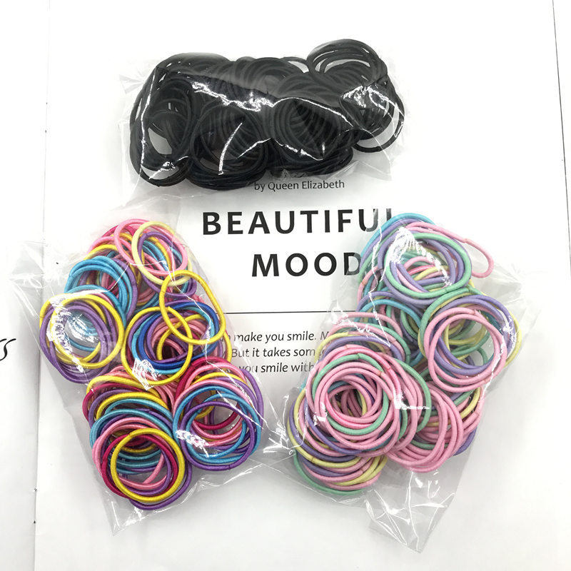 Children's hair accessories do not hurt hair do not tie baby hair ring Korean version of rubber bands girls Color BASIC hair rope infants