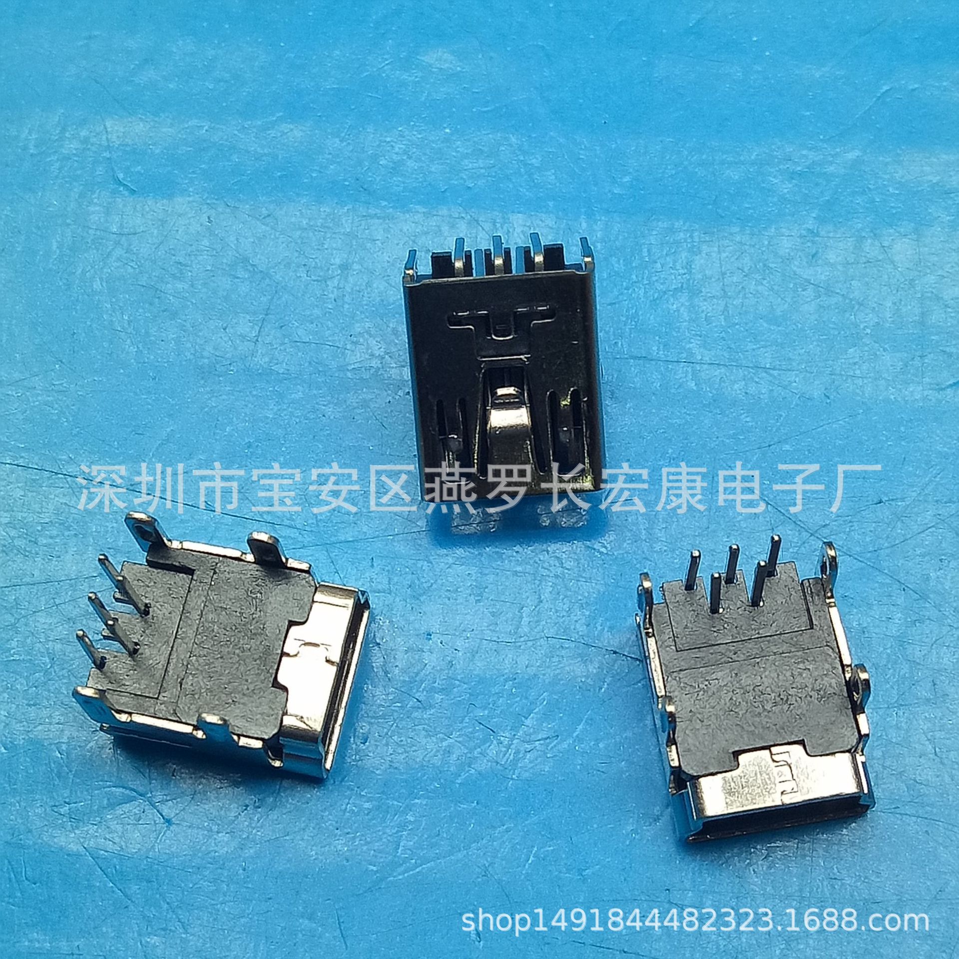 迷你usb母座Mini USB贴片5P AB型沉板短体贴片/USB连接器USB插座-阿里巴巴