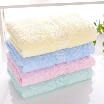 towel Manufactor Direct selling Bamboo fiber Plain colour adult Washcloth wholesale supermarket Labor insurance gift Absorbent towel