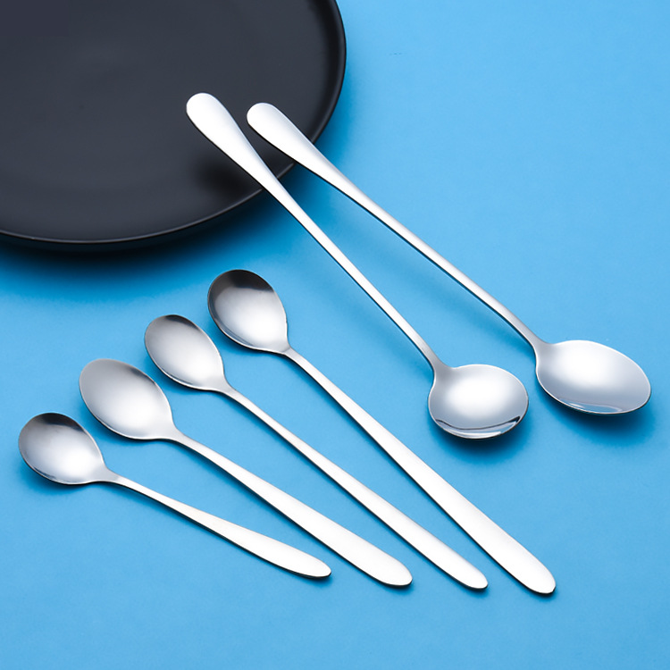 originality Long-handled spoon Stainless steel cutlery coffee stir Powdered Milk honey Gift customization logo