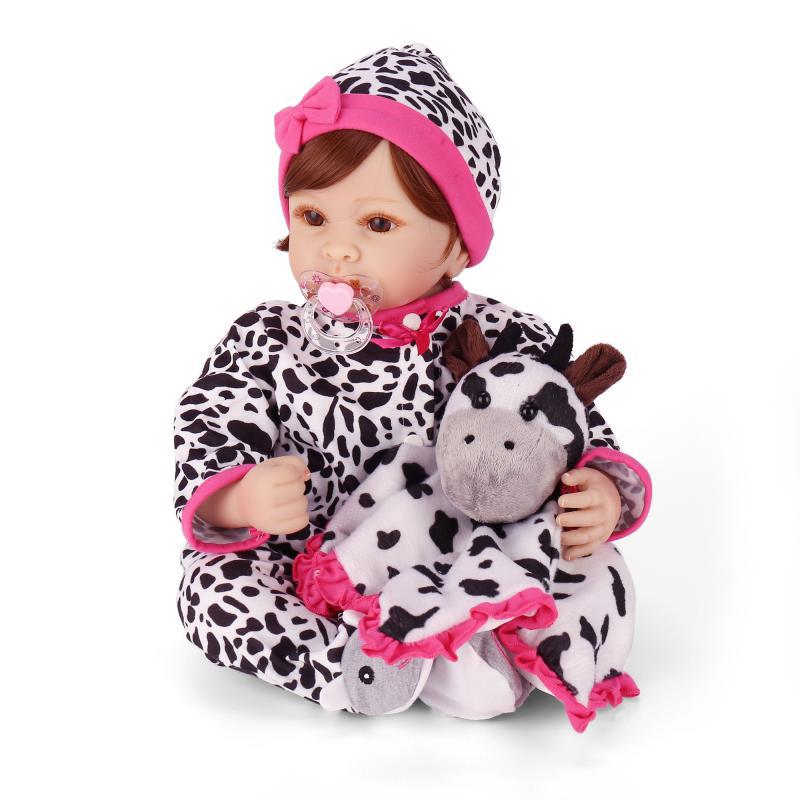 NPK nueva vaca muñeca Comercio exterior Venta caliente recomendar simulación bebé muñeca de goma suave