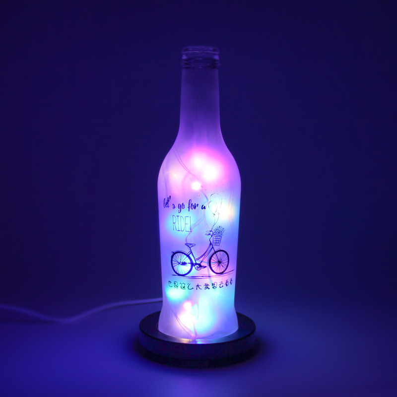 玻璃酒瓶迷你香氛加湿器自动雾化精油香薰机USB家用跨境小礼品