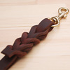 Crucs short paddy leather leading rope dog chain leather traction rope pet supplies pull rope rope easy to pull with you