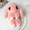 Fashionable children's plush rabbit, chain, bag strap, worn on the shoulder