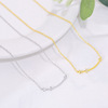 Necklace, fashionable chain for key bag , silver 925 sample, Korean style